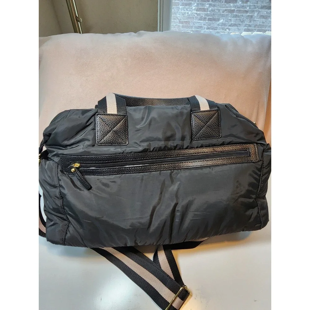 Tommy‎ Bahama Black Duffle Weekender Tote Bag Padded Travel Gym